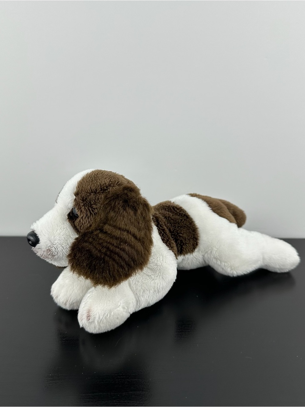 Russ Berrie RARE Yomiko Classics Brown & White Puppy Dog 8” Spaniel Hound Plush